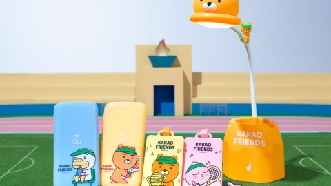 台灣全聯KAKAO FRIENDS集點換購活動 Ryan公仔枱燈/無線充電器/充電線保護公仔