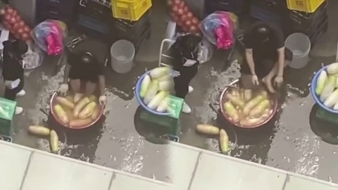 韓國豬腳店爆超離譜衛生醜聞 大叔百潔布捽完腳再洗蘿蔔？員工回應超荒謬！