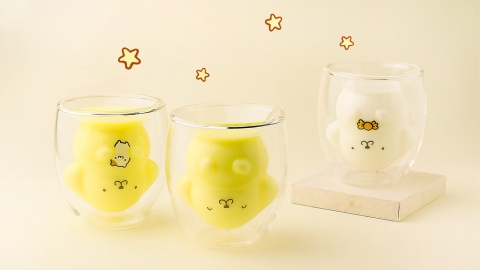 GOODGLAS推布甸狗造型耐熱雙層玻璃杯