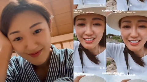 張寶兒撇低老公45日到日本拍節目 開live大曬東尋坊靚景